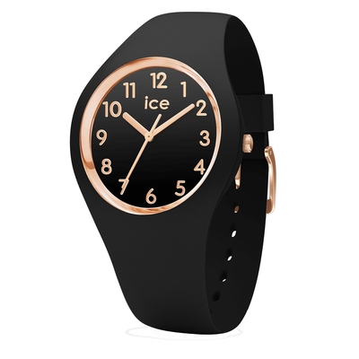 Ice-Watch Ice Glam Black Rose Gold Numbers Medium óra (015340)