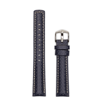 Hirsch Carbon óraszíj 22 mm széles, 20 cm hosszú (02592080-2-22)