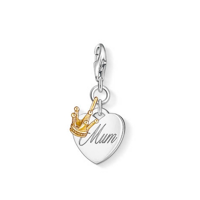 Thomas Sabo koronás szív charm (1060-413-12) Thomas Sabo koronás szív charm (1060-413-12)
