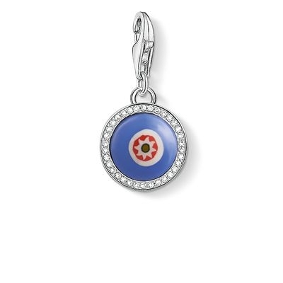 Thomas Sabo Kék üvegszem charm (1440-052-1)