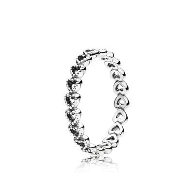 Pandora szívek gyűrű 50-es méret (190980-50)