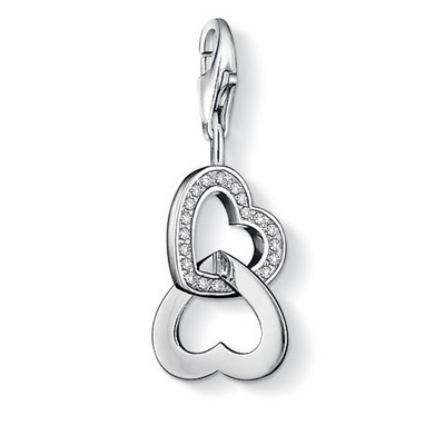 Thomas Sabo szivek charm (0863-051-14)