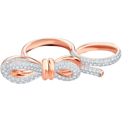 Swarovski Lifelong Bow Double gyűrű 55-58-as méret (5447086)