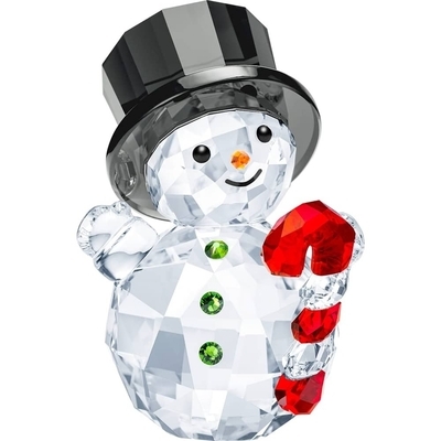 Swarovski Snowman With Candy Cane kristály dísz (5464886) Swarovski Snowman With Candy Cane kristály dísz (5464886)