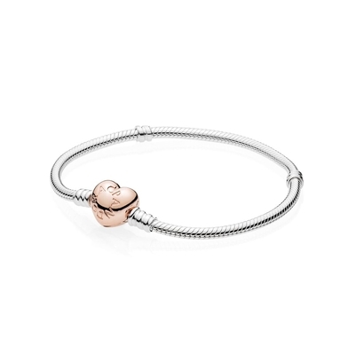 Pandora Szív Rosé karkötő 16 cm (580719-16)