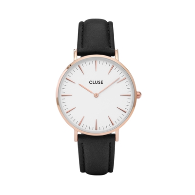 Cluse La Bohème Rose Gold White Black női óra (CW0101201020)