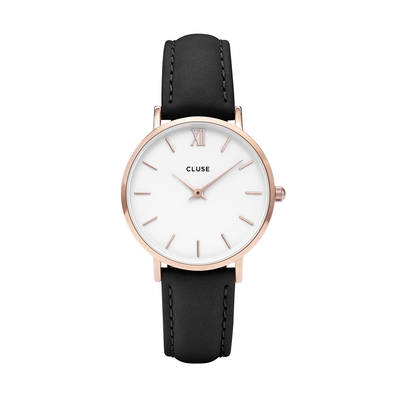 Cluse Minuit Rose Gold White Black női óra (CW0101203020)