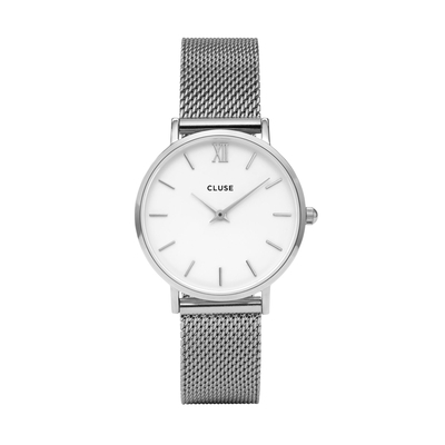 Cluse Minuit Mesh Silver White női óra (CW0101203002)
