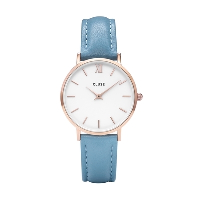 Cluse Minuit Rose Gold White Retro Blue női óra (CL30046) Cluse Minuit Rose Gold White Retro Blue női óra (CL30046)