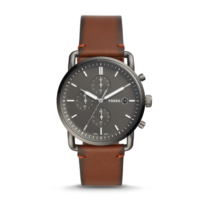 Fossil The Commuter Chronograph Amber férfi óra (FS5523)