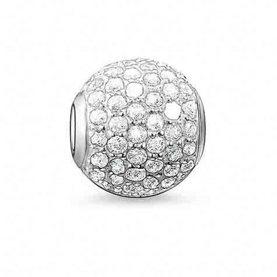 Thomas Sabo Fehér pavé gyöngy (K0024-051-14) Thomas Sabo Fehér pavé gyöngy (K0024-051-14)