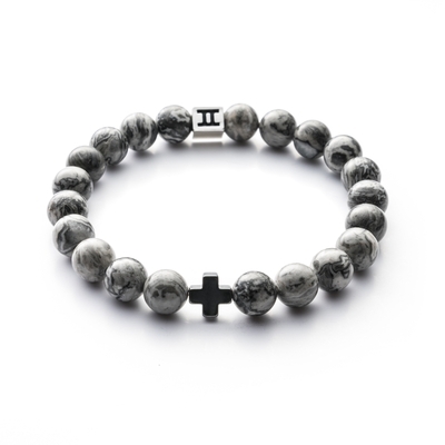 Gemini Classic Cross Grey karkötő M (C10M) Gemini Classic Cross Grey karkötő M (C10M)