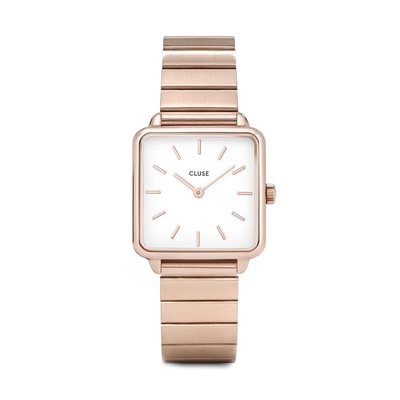 Cluse La Tétragone Single Link Rose Gold White női óra (CW0101207023)