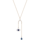 Swarovski Duo Evil Eye Y nyaklánc