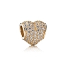 Pandora Arany Pavé Szív charm - 750828CZ