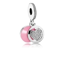 Pandora Odaadó szív medál charm - 792149EN24 Pandora Odaadó szív medál charm - 792149EN24