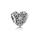 Pandora Virágzó szív charm