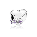 Pandora Nyoszolyólány szív charm - 797272EN159 Pandora Nyoszolyólány szív charm - 797272EN159