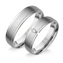 Fehér arany férfi karikagyűrű 60-as méret - H545F/60 Fehér arany férfi karikagyűrű 60-as méret - H545F/60