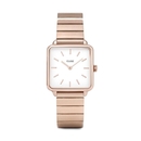 Cluse La Tétragone Single Link Rose Gold White női óra