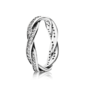 Pandora egymásba fonódó ezüst pavé gyűrű (190892CZ-52) Pandora egymásba fonódó ezüst pavé gyűrű (190892CZ-52)
