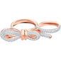 Swarovski Lifelong Bow Double gyűrű 55-58-as méret (5447086)