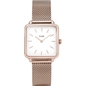 Cluse La Tétragone Rose Gold Mesh White női óra (CW0101207001)