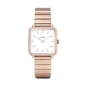 Cluse La Tétragone Single Link Rose Gold White női óra (CW0101207023)